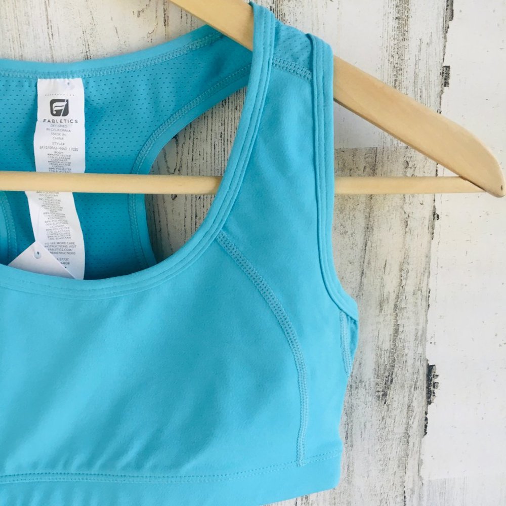 Fabletics Doon Sports Bra Racerback Compression - Picture 4 of 8